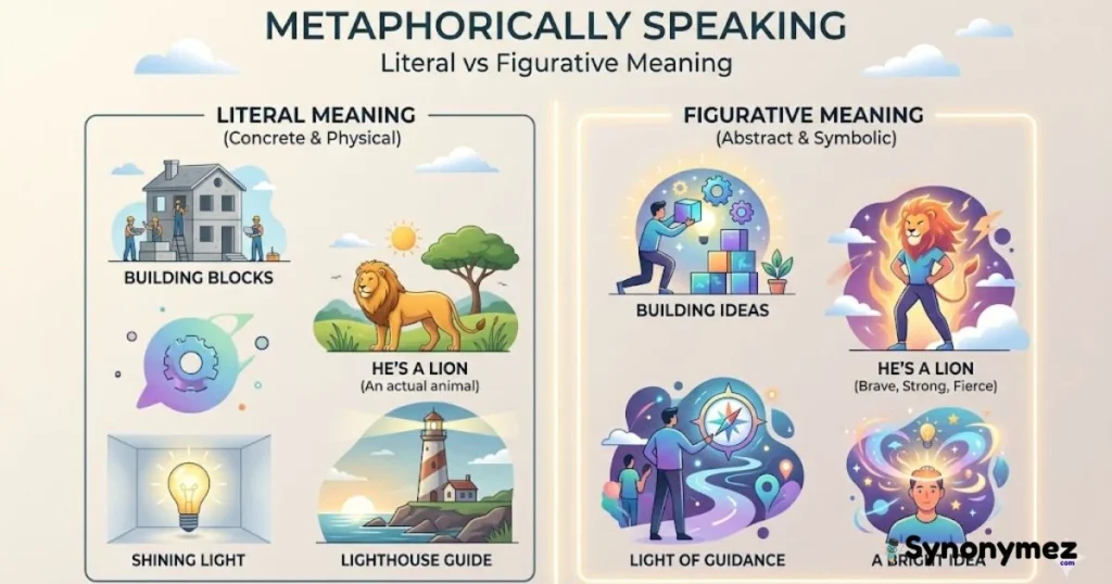 Synonyms Of Metaphorically Speaking